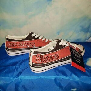 St. John's University Red Storm athletic team low top sneakers NEW -en’s size 8